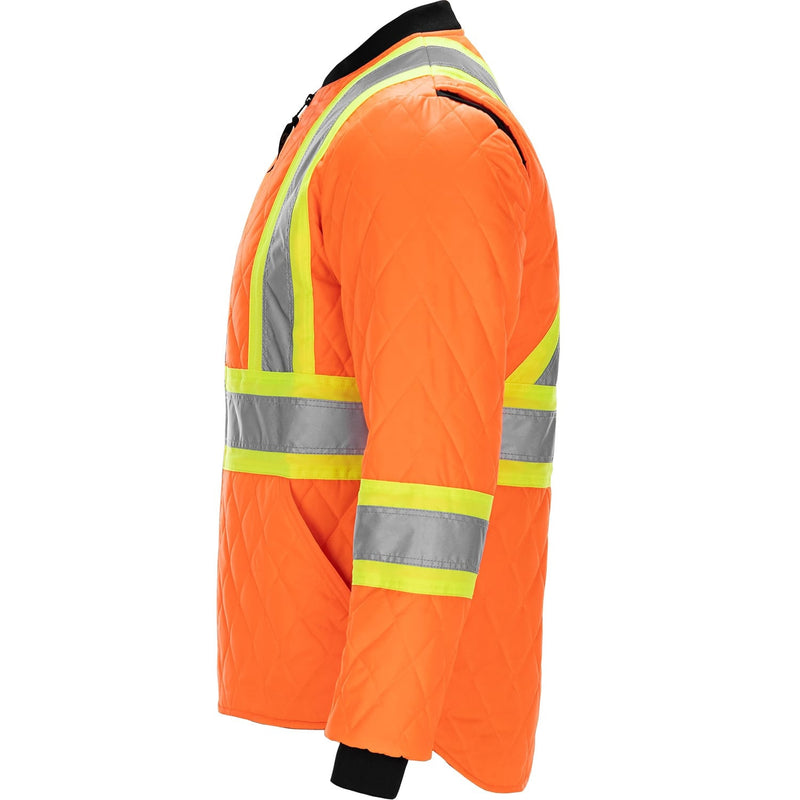 CX2 Patch – Hi-Vis Quilted Jacket - Style L01220 - Orange
