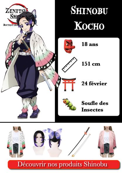 Shinobu Kocho Demon Slayer Kimetsu No Yaiba Zenitsu Shop