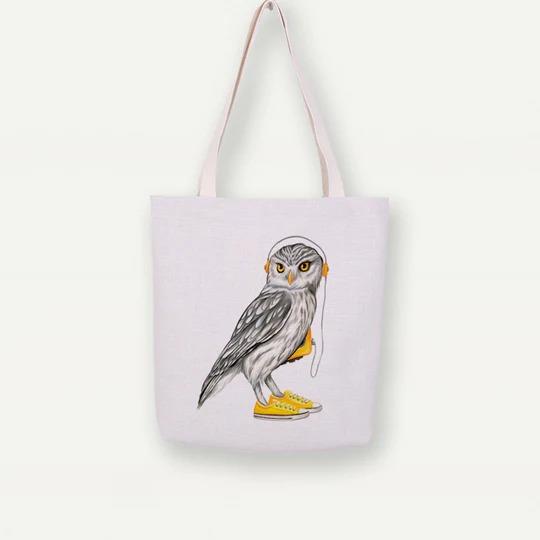 Owl Shoes Tote Bag