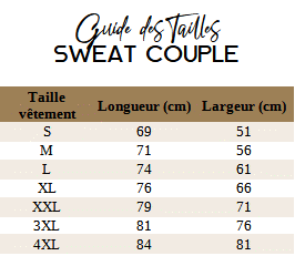 [Guide des Tailles Sweat_Couple_Personnalise]