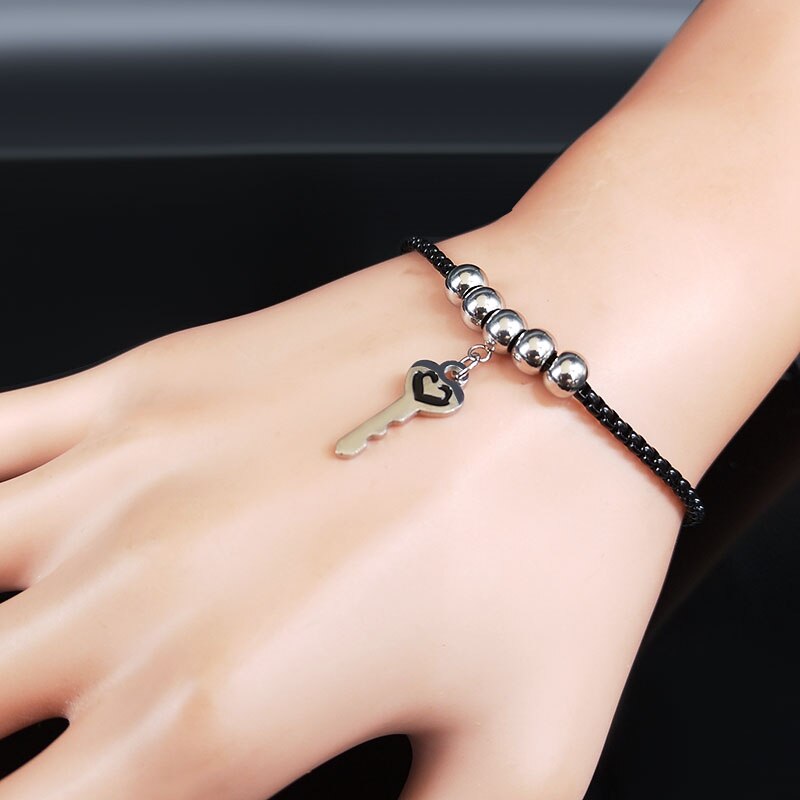 Bracelet Couple  Cadenas  Coeur Clef MatchingMood