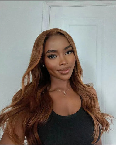 brown highlight wig