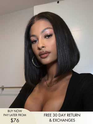 Kylie Human Hair Bob HD Lace Glueless Wig - Hairvivi