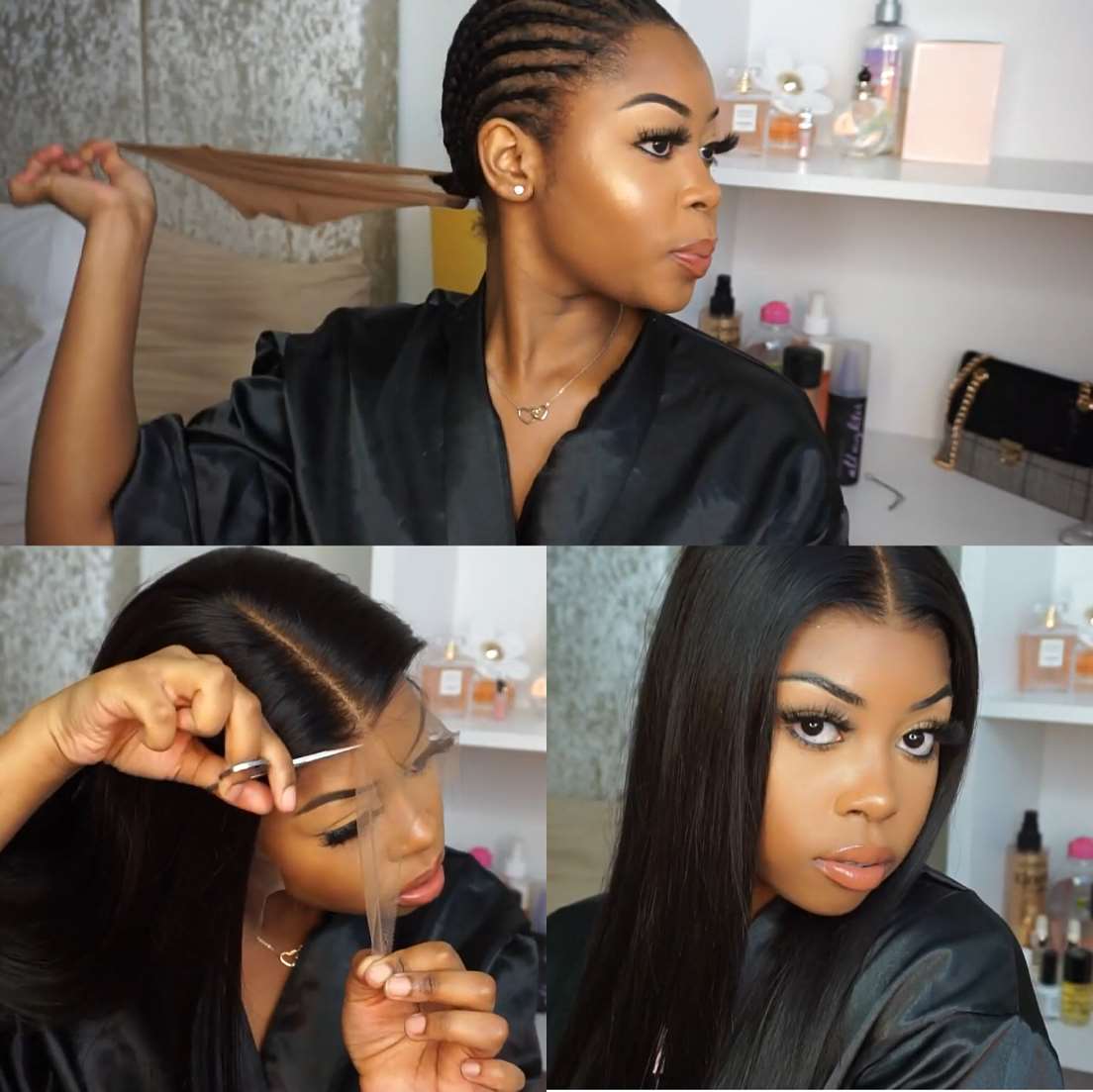 how to put on a lace wig