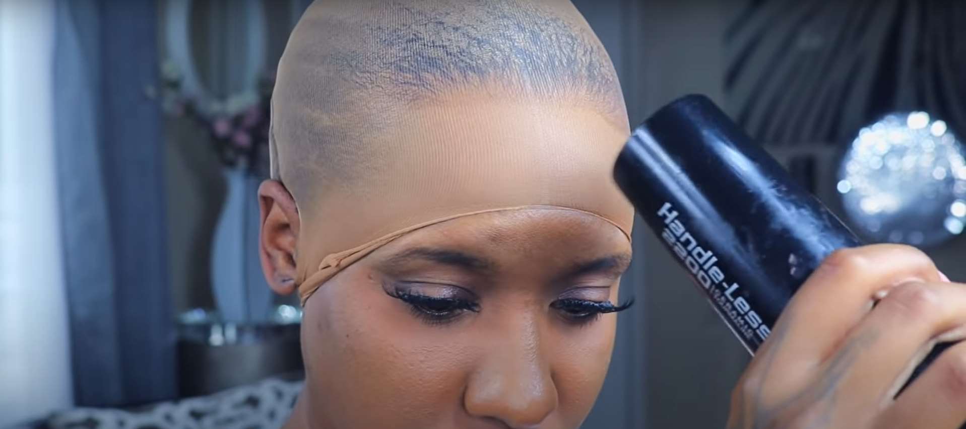 how to put on a wig cap
