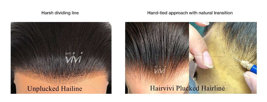 The difference between plucked and unplucked hairline 😍😍 for a