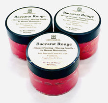 Load image into Gallery viewer, Baccarat Rouge Shower Soufflé multi sizes available. Vegan. Biodegradable. Self Care. Luxurious lather this summer
