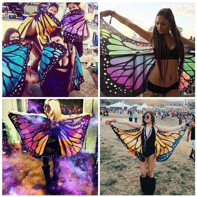 Rainbow 360 Degree Butterfly Wings -Butterfly Wings -Rave Mates