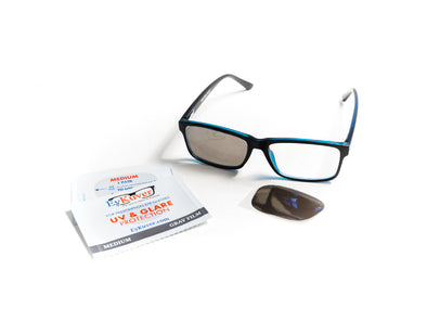 EyKuvers: Designed for Prescription Eyeglasses and Readers. UV