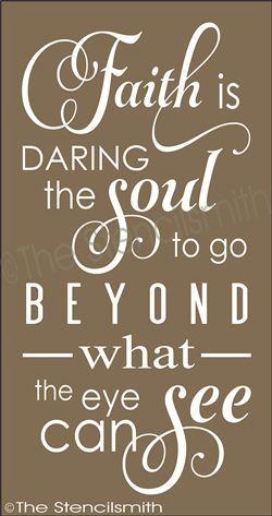 1913 - Faith is daring the soul