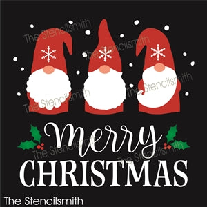 Download Merry Christmas Gnomes Reusable Stencil The Stencilsmith