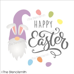 Download Happy Easter Gnome Reusable Stencil For Diy Signs The Stencilsmith