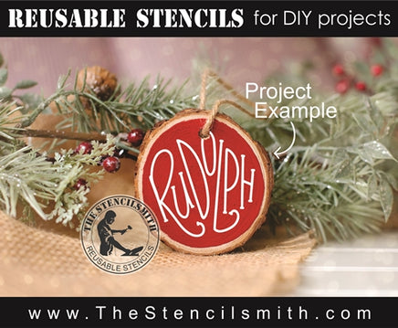 7759 - Reindeer Names (round ornament) - The Stencilsmith