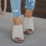 Corashoes Wedge Peep Toe Sandals