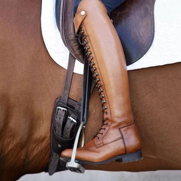 lace up equestrian boots