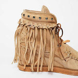 Corashoes Tassel Women's Wedge Heel Suede Boots