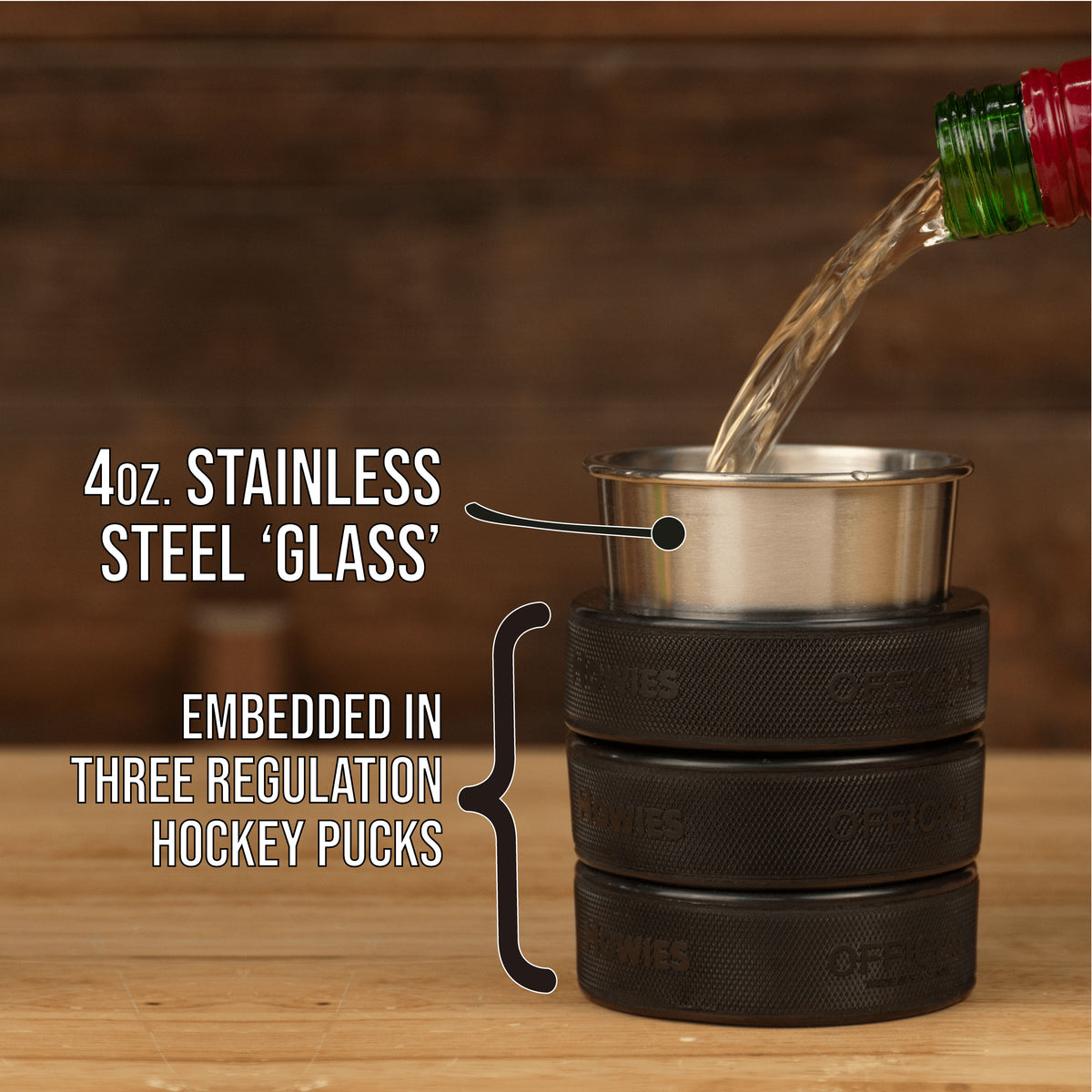 The PuckOpener - Hockey Puck Bottle Opener - Blank - Buffalo BottleCraft