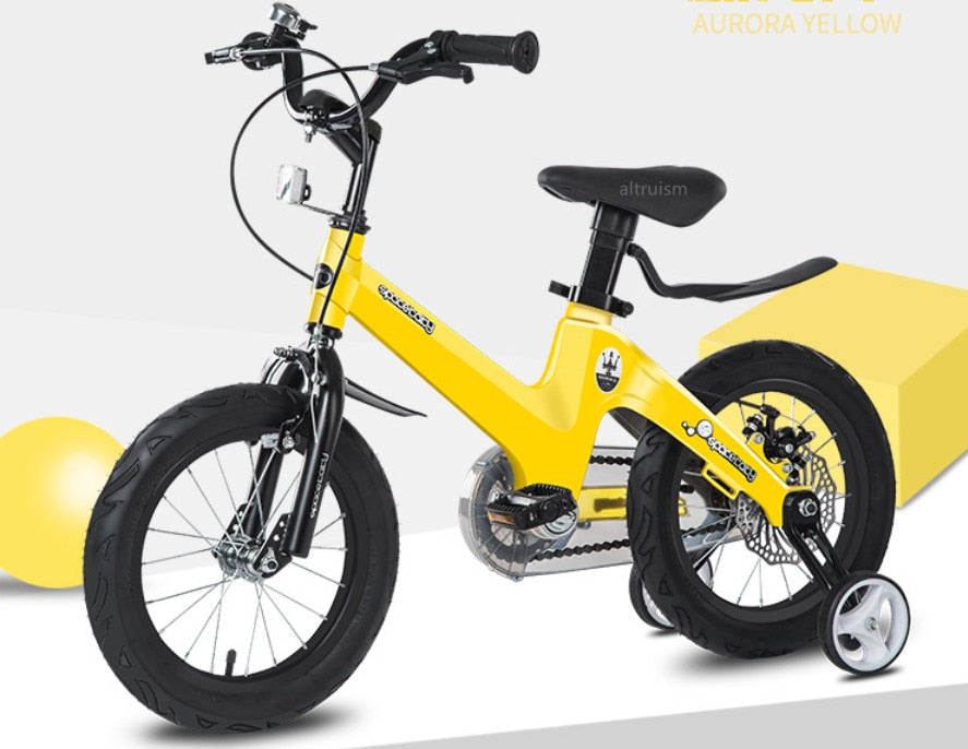 yellow toddler bike