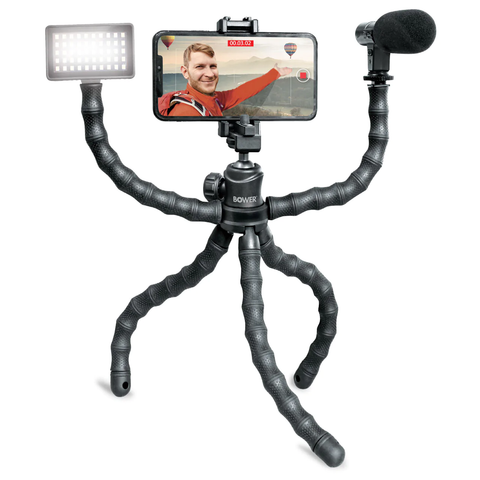 Tripié Flexible Vlog Pod Bower con brazos BB-MVK101