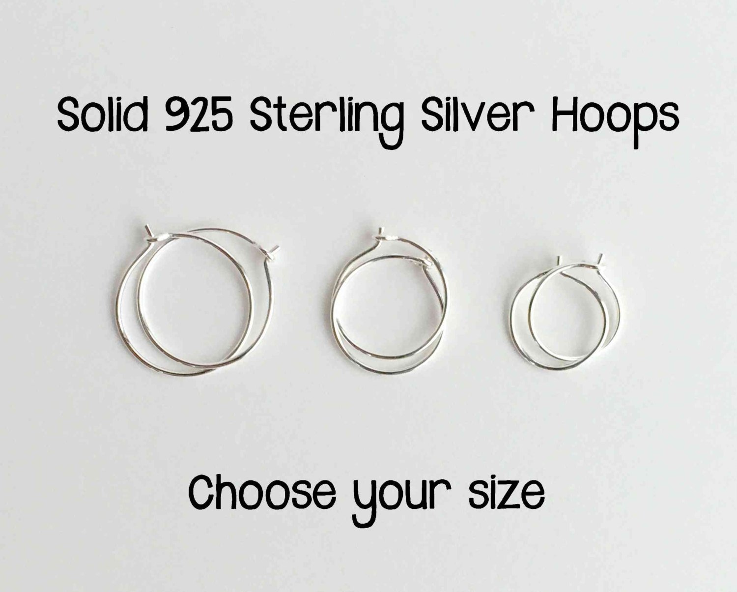 Silver Smooth Hoop Stud Earrings for Woman – Feshionn IOBI