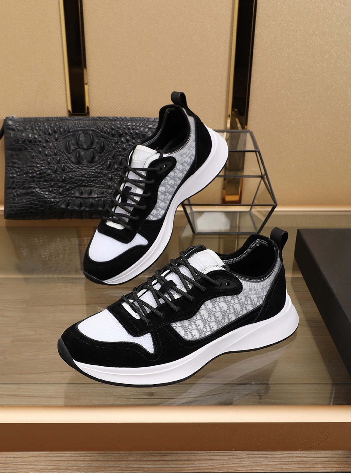 dior runners black