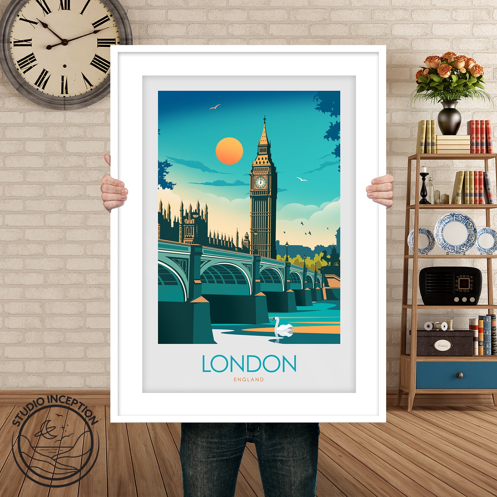 London Big Ben Minimalist Print – Studio Inception