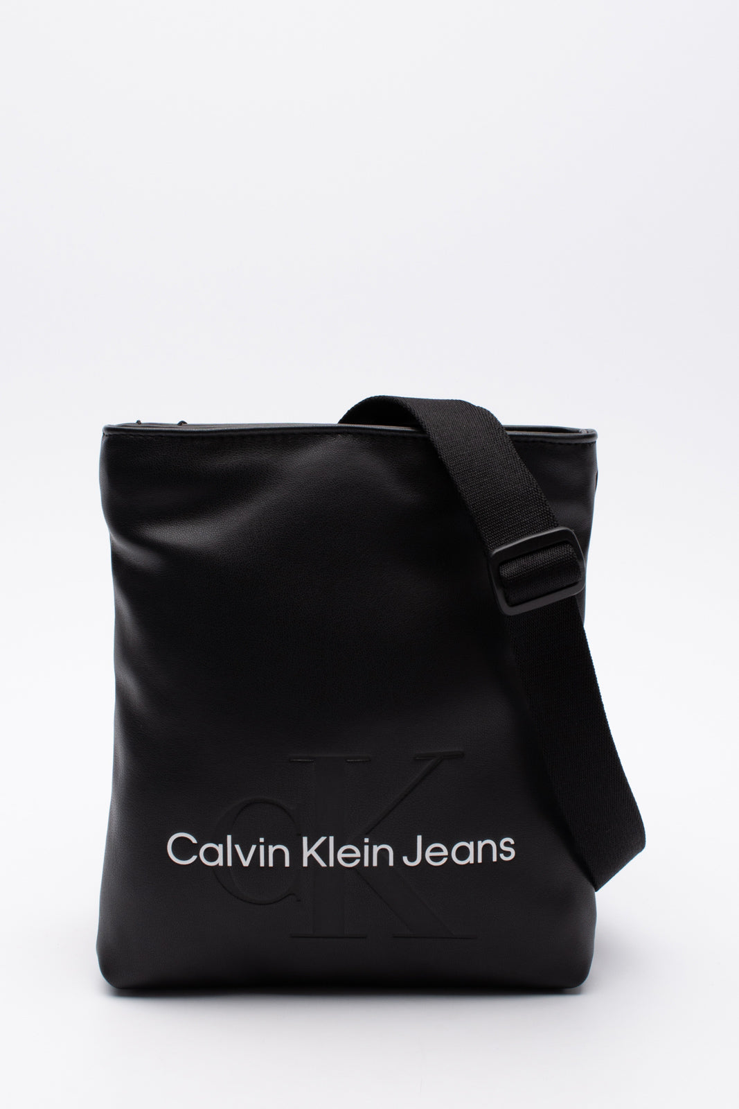 CALVIN KLEIN JEANS Monogram Crossbody Bag Soft PU Leather Lightly Padd  –POPPRI Online Fashion Auctions