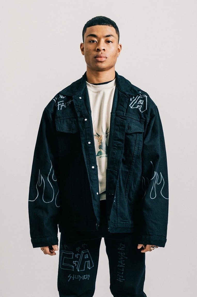 Buy Mickey Blue Graphic Denim Jacket | ONLY | 145365501