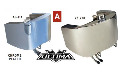 26-220 ULTIMA® OIL TANKS FOR SOFTAIL® Chrome oil tank, center fill