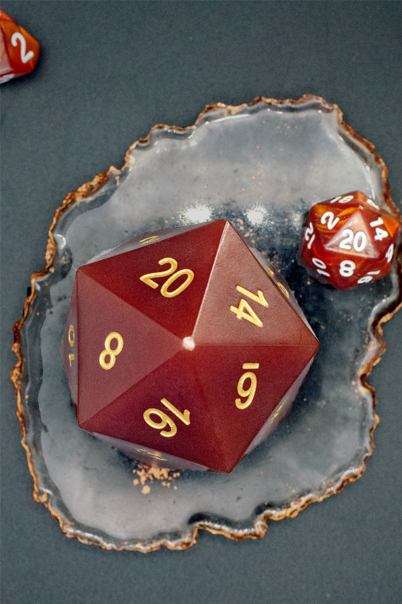 Brown Campfire Scented DnD Dice Candle