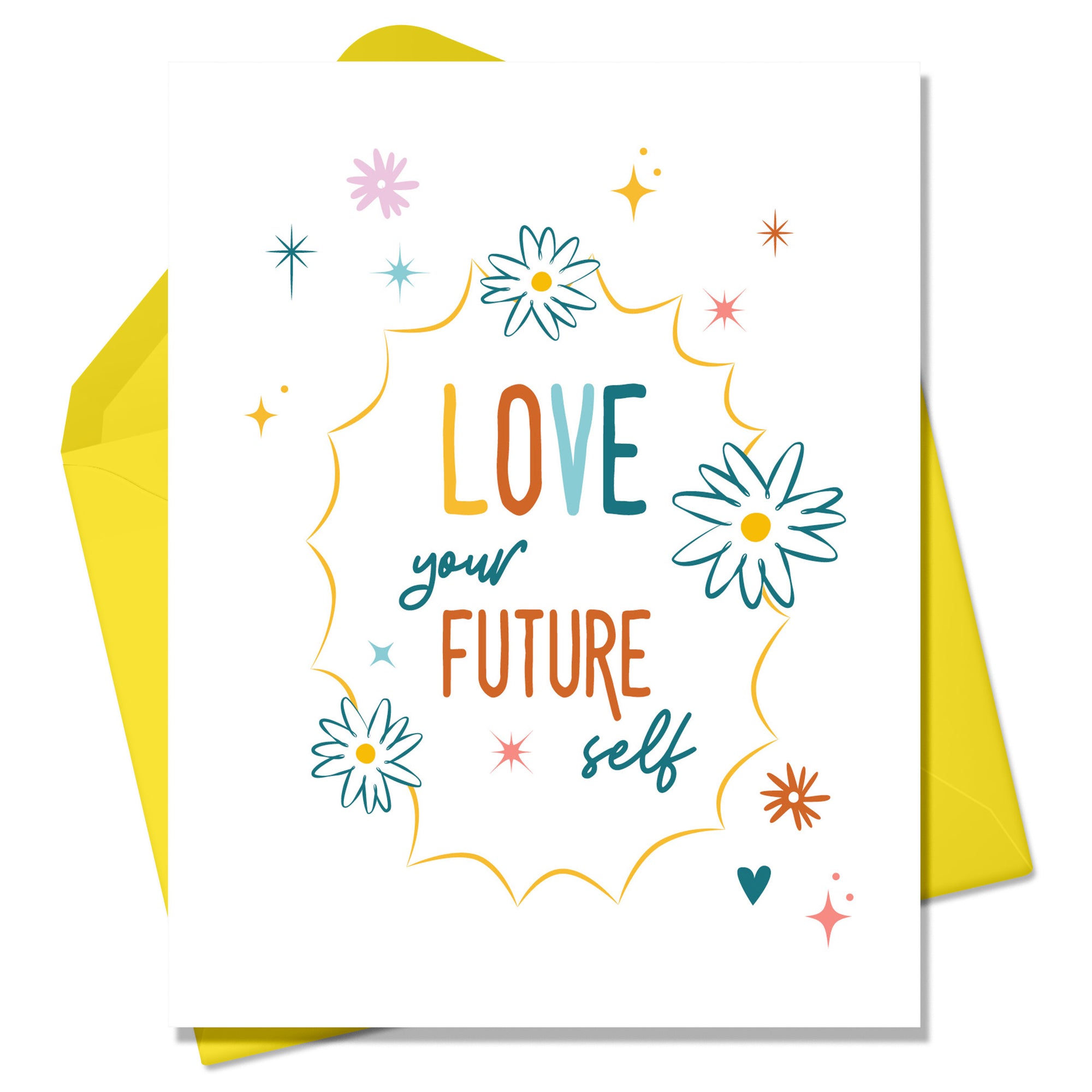 More love less ego  Cool Positivity Greeting Card for Sale by