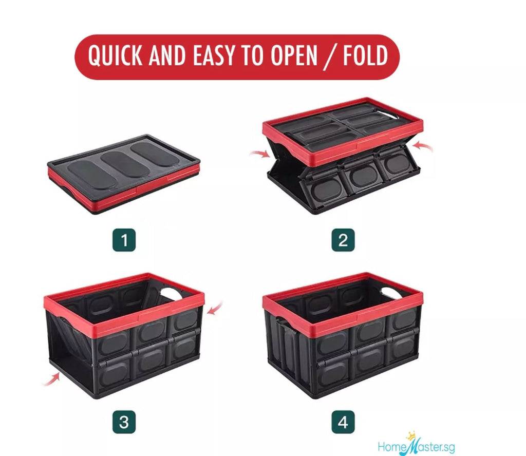 Foldable Car/Wardrobe Storage Box Space Saving