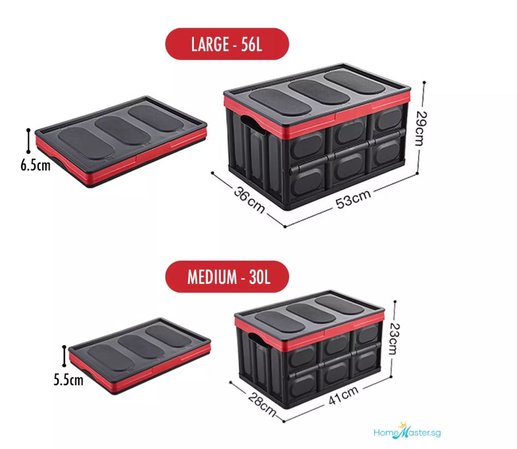 Foldable Car/Wardrobe Storage Box Space Saving