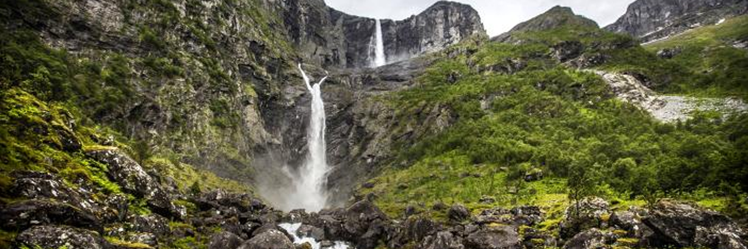 Mardalsfossen beautiful landscape in novège
