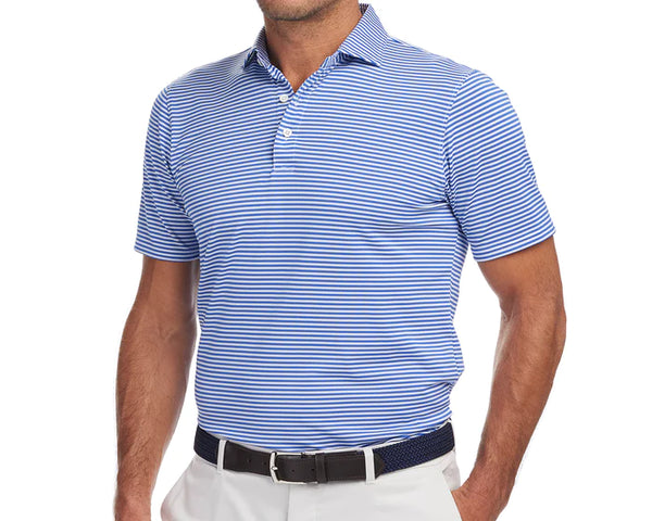 Saxon Stripe Polo | Oak Hall, Inc.