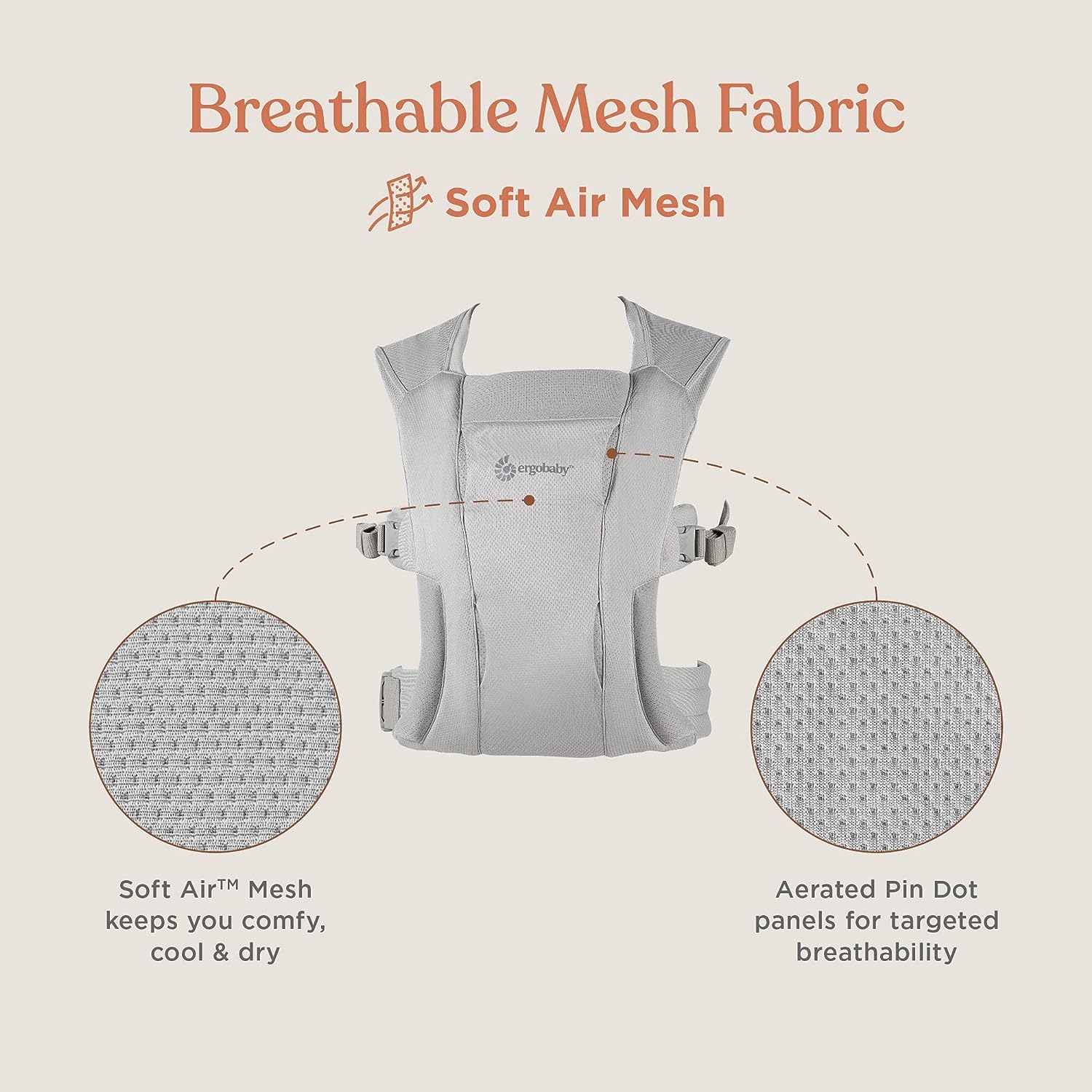 Ergobaby Embrace Soft Air Mesh Carrier - Blue