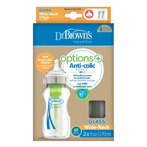 Dr. Brown's Natural Flow® Options+™ Narrow Glass Bottle Silicone