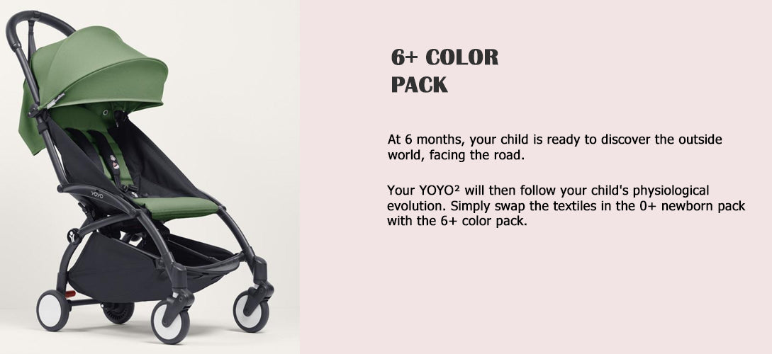 BABYZEN YOYO2 0+ & 6+ Stroller Bundle (Frame+Newborn Pack+Color