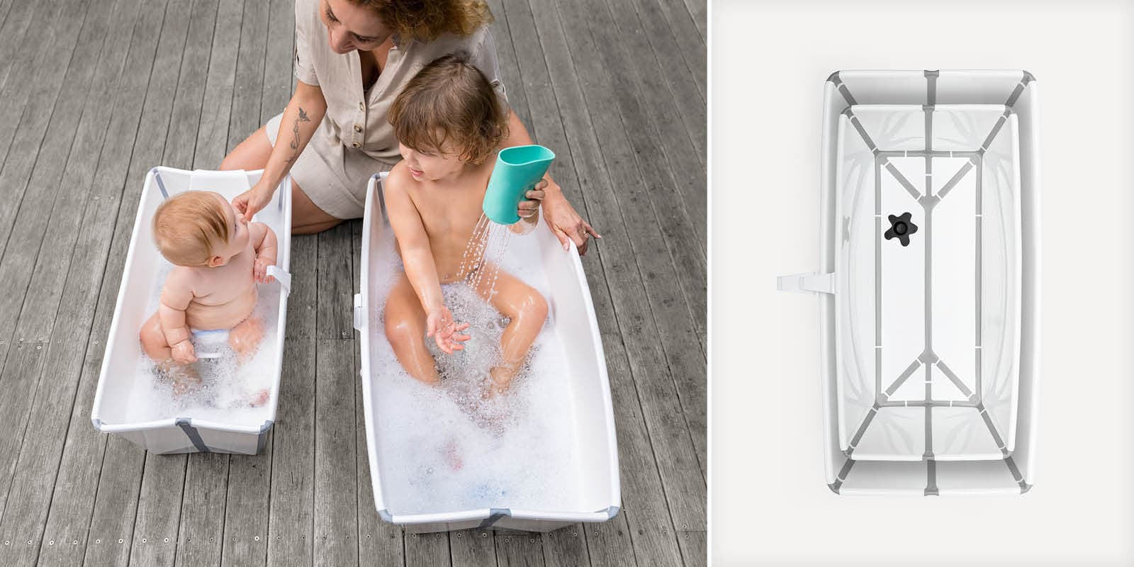 Stokke Flexi Bath - babies and children tub Stokke Transparent Green Stokke  Taille/bundle X-Large