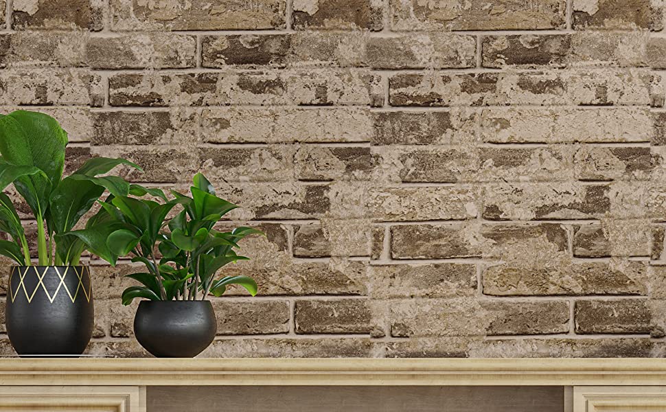 VEELIKE Peel and Stick Concrete Wallpaper Adds Industrial Urban Look to Your House Instantly
