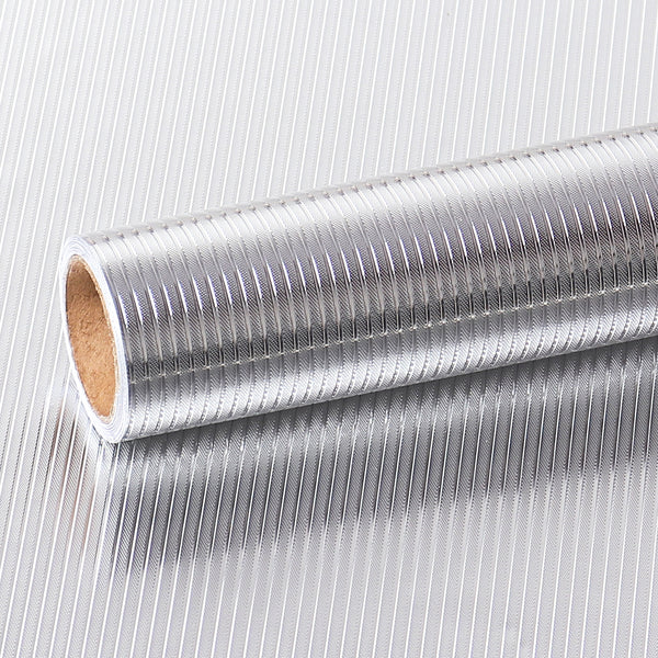 Silver Stainless Steel Contact Paper Peel and Stick 12X354 Self Adhesive  Metal