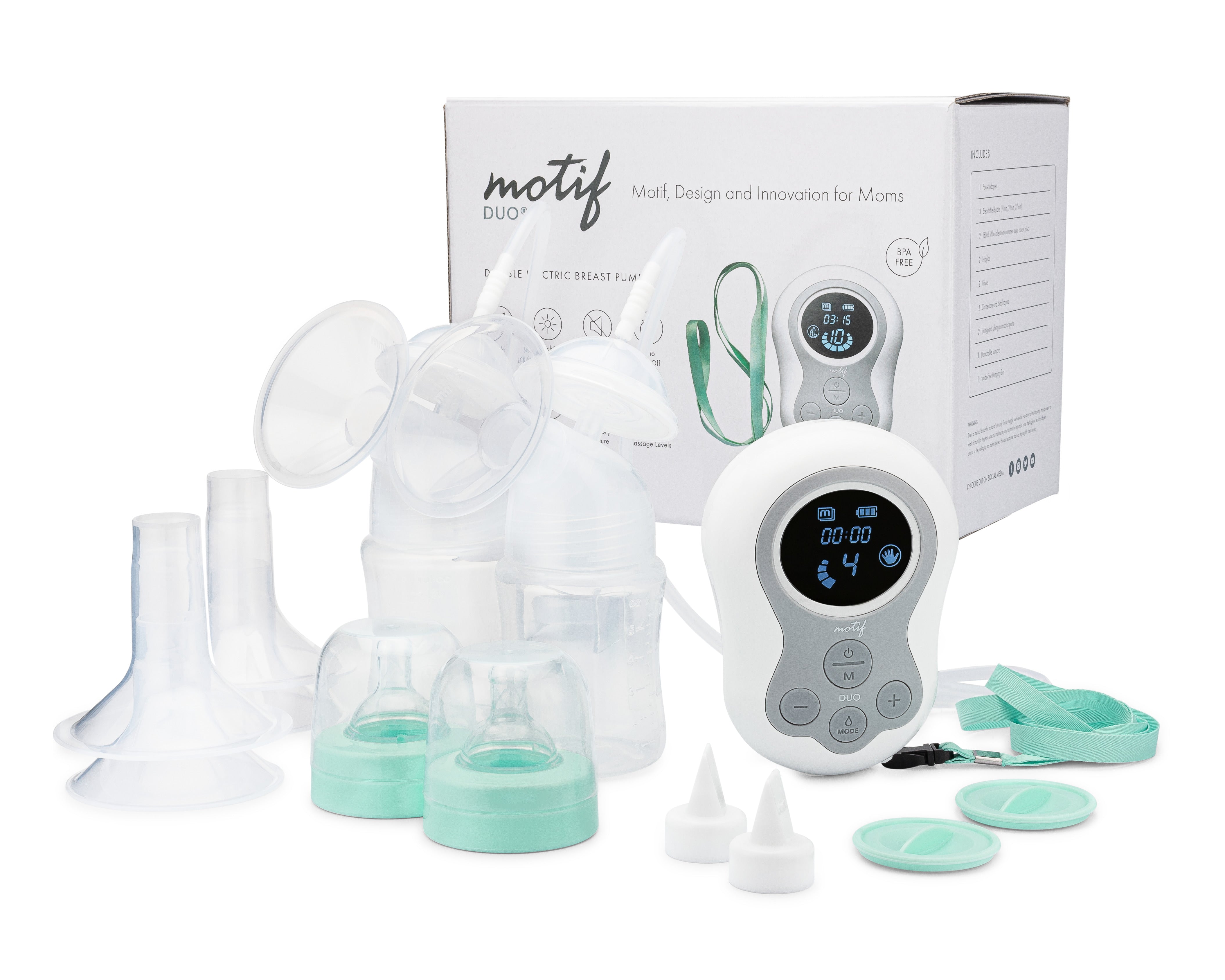 Motif Medical Luna Breast Pump - Rechargeable Battery-Operated