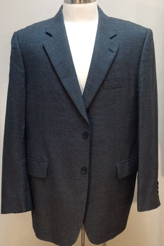 Jack Victor 'Saville-Row'- Blue Mini Check 100% Wool Sport Coat- size ...