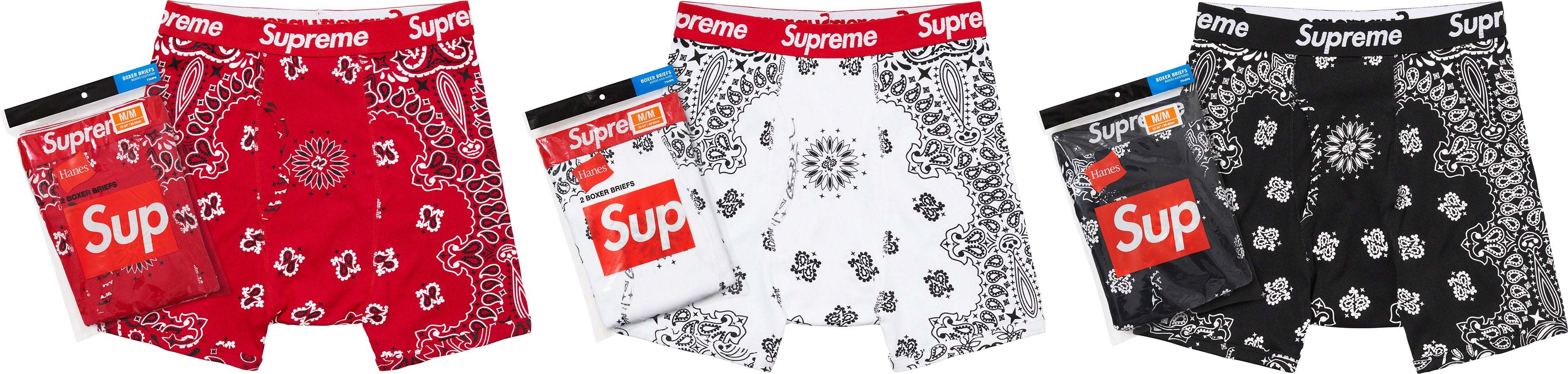 Supreme Hanes Boxer Briefs 2 Pack Olive - Neighborhood