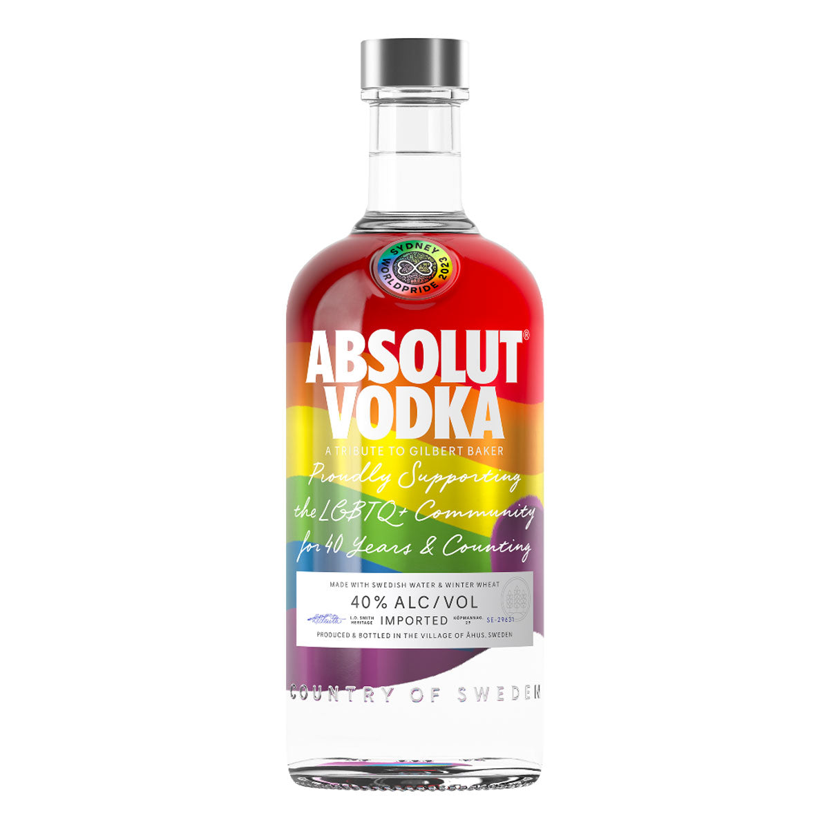 Absolut Rainbow Edition Vodka 750ml