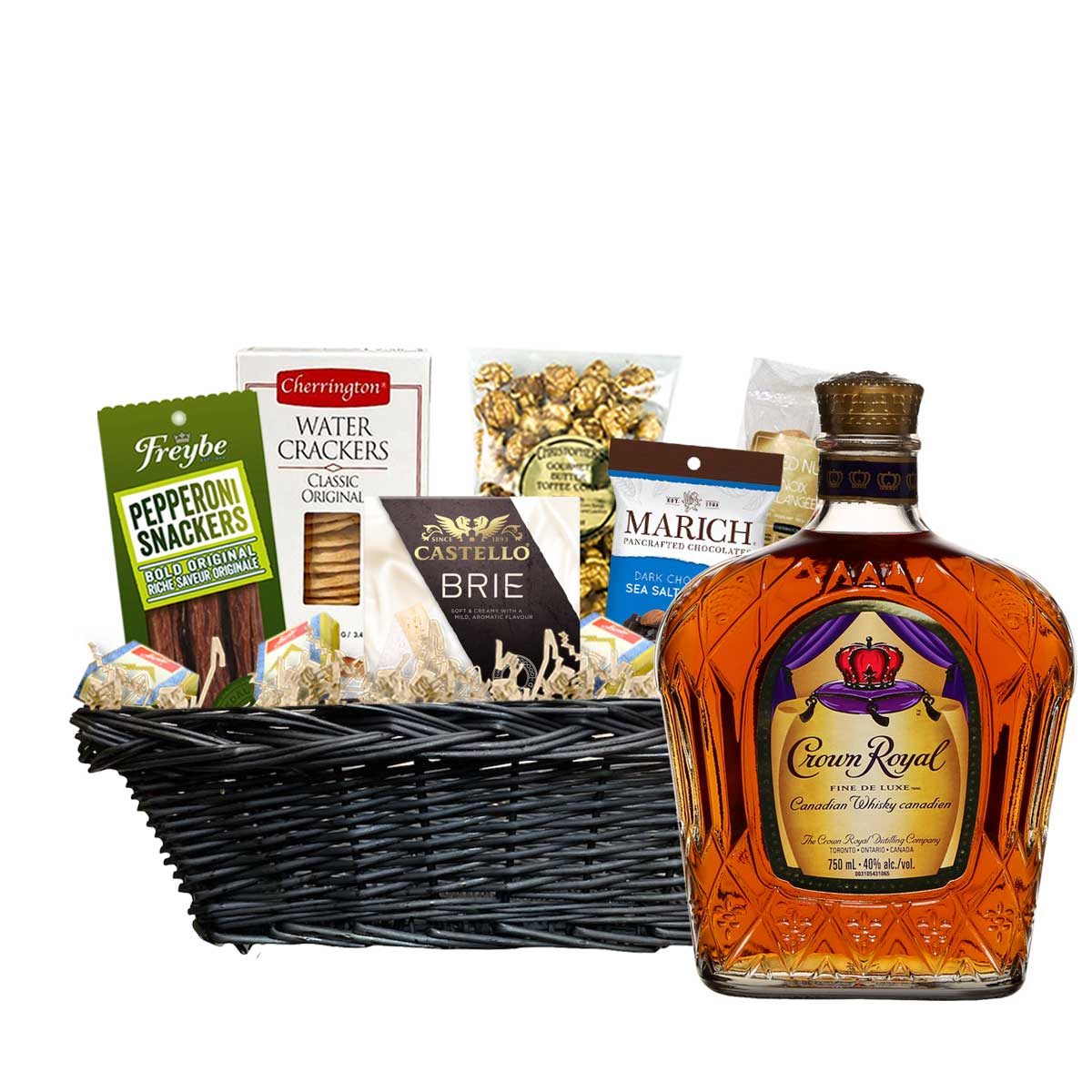 Crown Royal Whisky 750ml Corporate Gift Basket