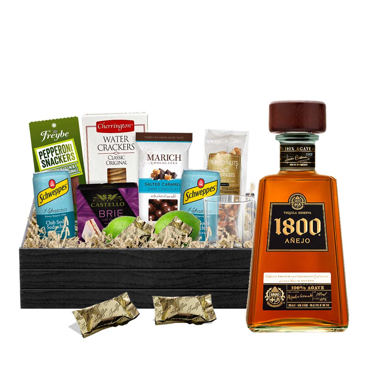 1800 Anejo Tequila 750ml Gift Basket