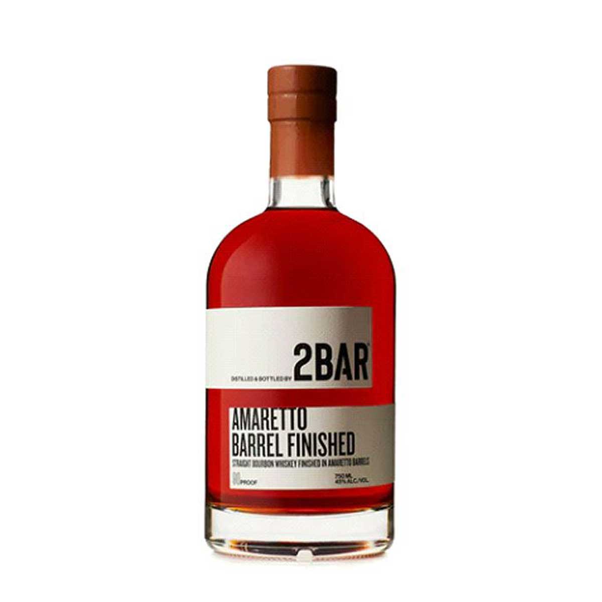 2Bar Amaretto Barrel Finished Bourbon 750ml