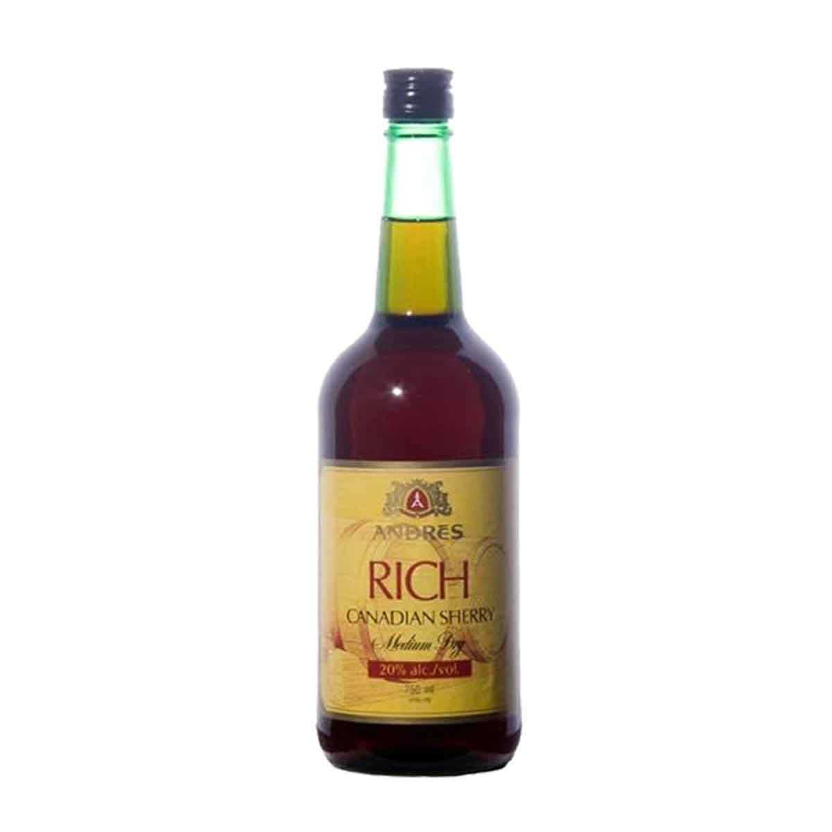 Andres Rich Canadian Medium Dry Sherry 750ml