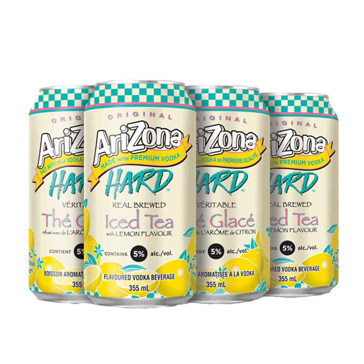 Arizona Hard Lemon Iced Tea 6 Pack Cans